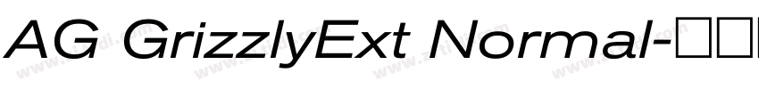 AG GrizzlyExt Normal字体转换 AG GrizzlyExt Normal字体转换